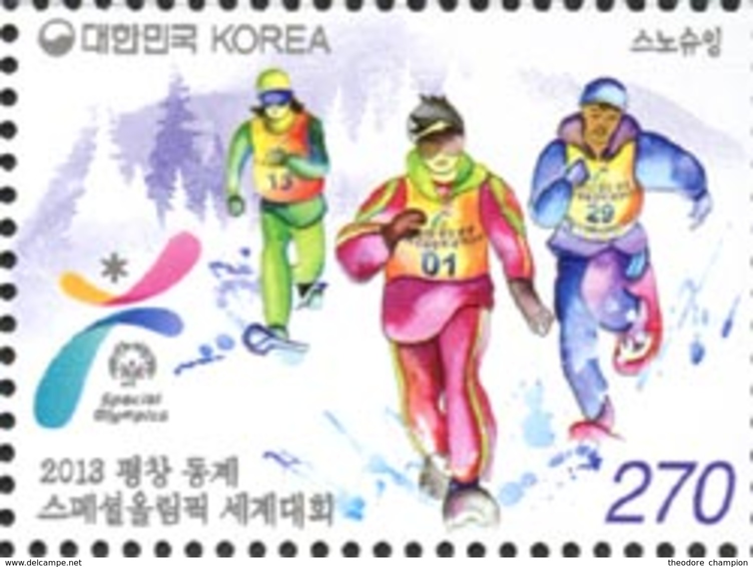 COREE DU SUD Spec.Olympi.Pyeongchang 1v 13 Neuf ** MNH - Corée Du Sud