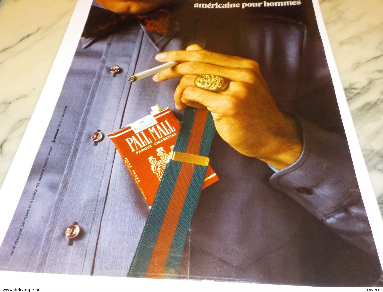 ANCIENNE PUBLICITE AMERICAINE POUR HOMMES CIGARETTE PALL MALL  1972 - Other & Unclassified