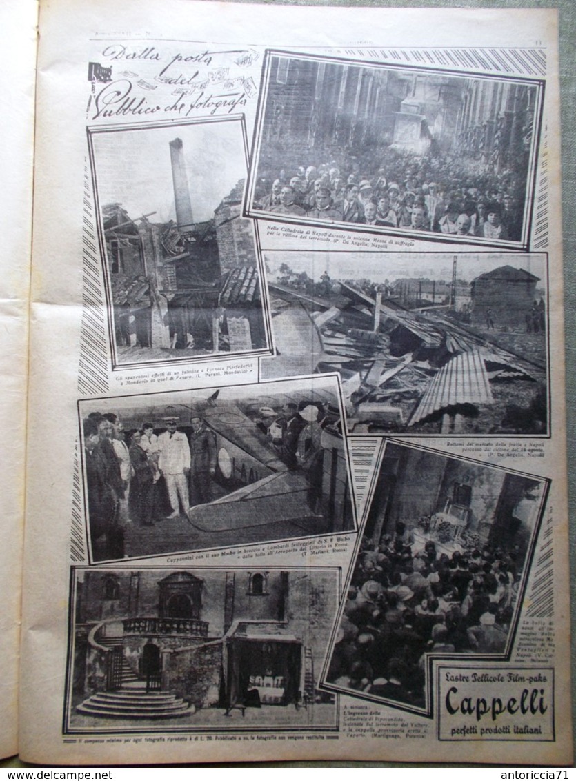 La Domenica Del Corriere 31 Agosto 1930 Madonna Grottaferrata Mussolini Tirreno - Altri & Non Classificati