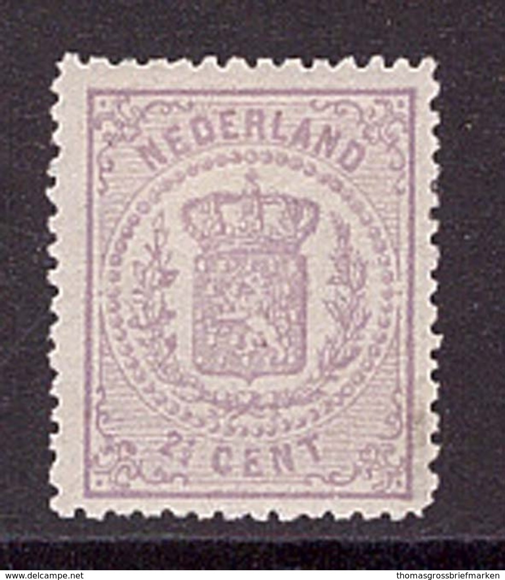 Niederlande 18 B Ungebraucht Wappen 2 1/2 C Geprüft 1870 (21910) - Unused Stamps