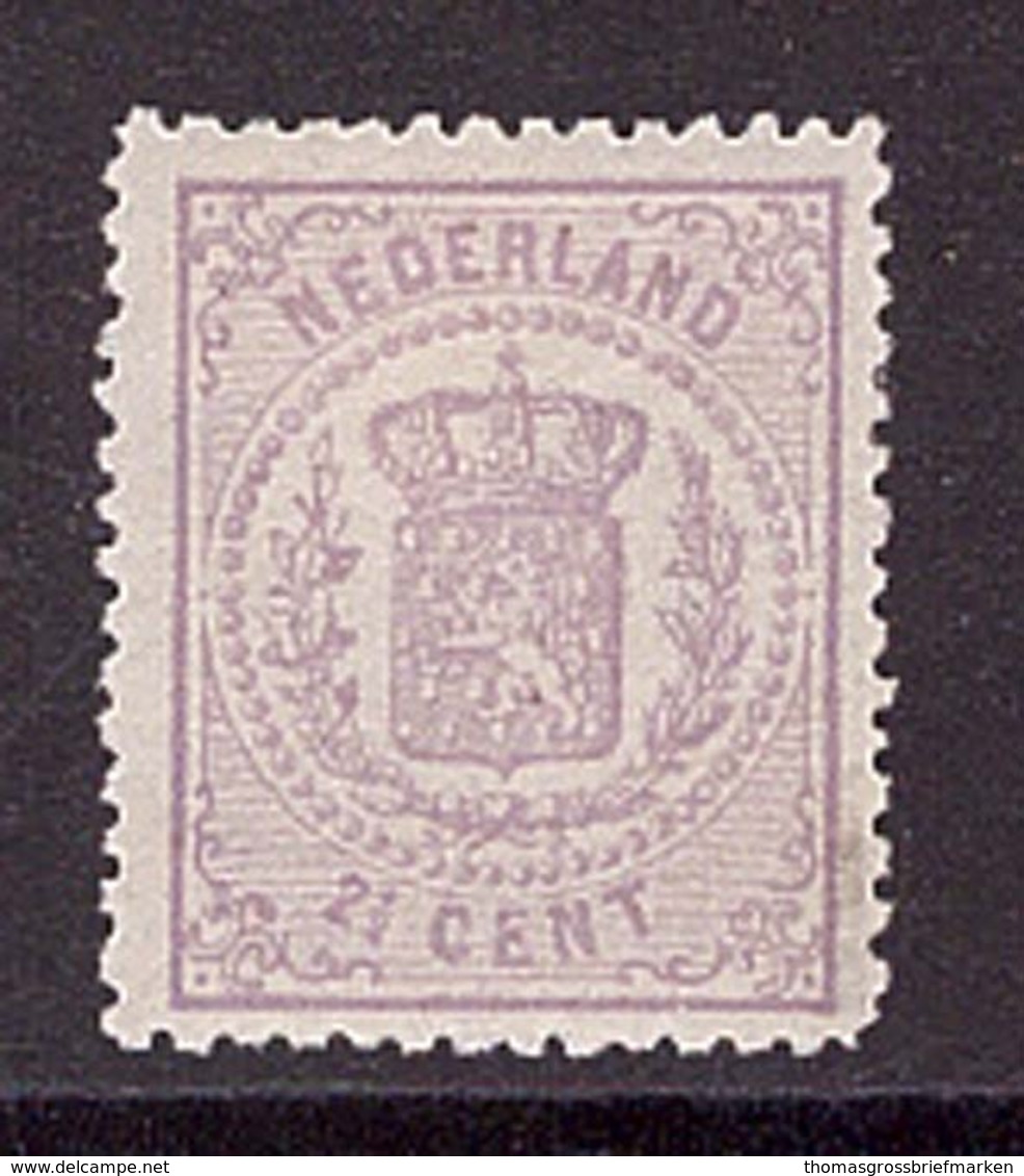 Niederlande 18 B Ungebraucht Wappen 2 1/2 C Geprüft 1870 (21910) - Ongebruikt