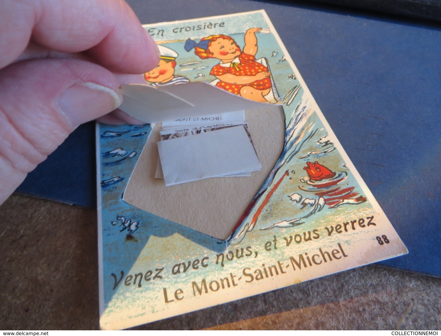 Carte Fantaisie à Systeme Sur LE MONT SAINT MICHEL ((lot 523 )) - Cartoline Con Meccanismi