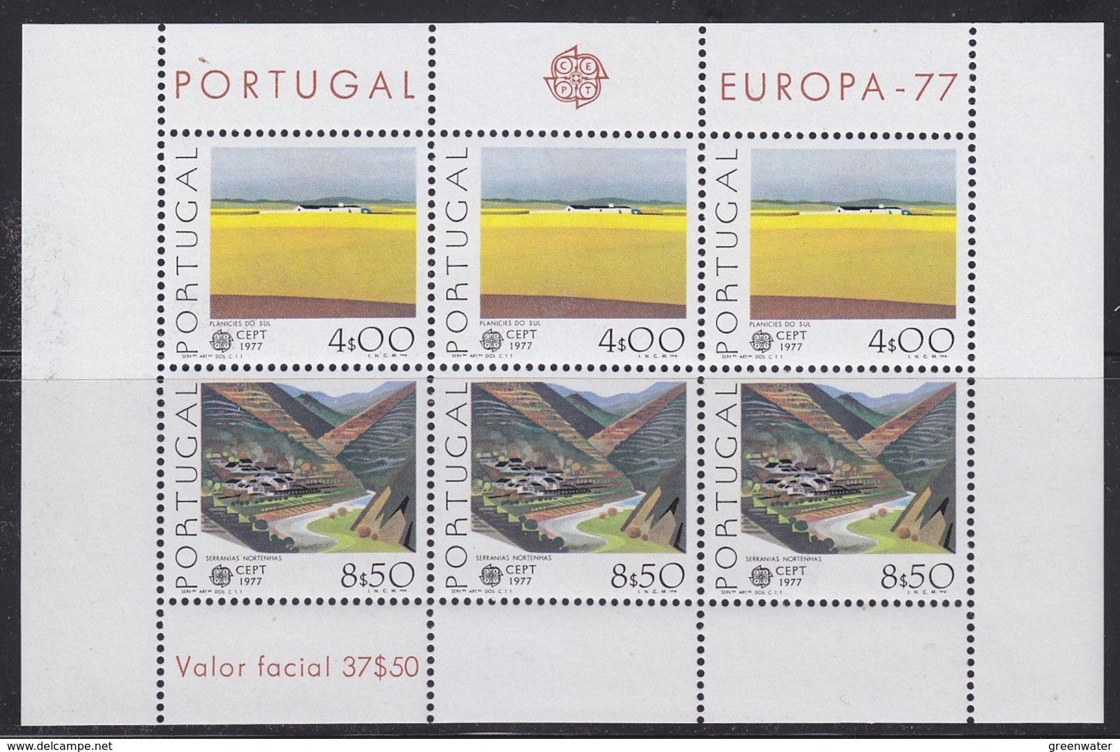 Europa Cept 1977 Portugal M/s ** Mnh (44739C) - 1977