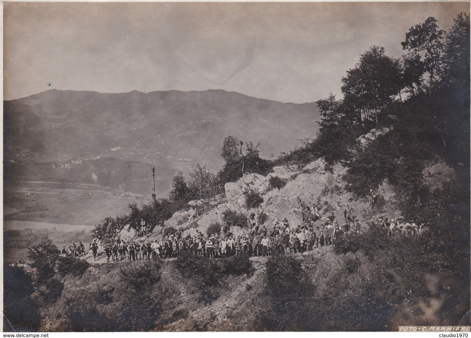 FOTOGRAFIA  D' EPOCA - LECCO - COLLE DI SOGNO - VALCAVA - ANNO. 1923 - FOTOGRAFO C. MARMIERI - MILANO - Lecco