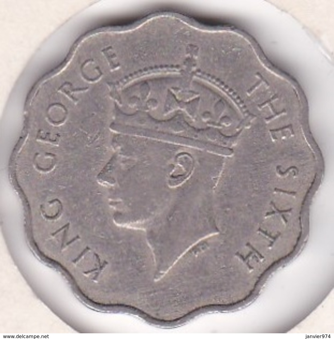 Seychelles 10 Cents 1951 . George VI. KM# 8 - Seychelles