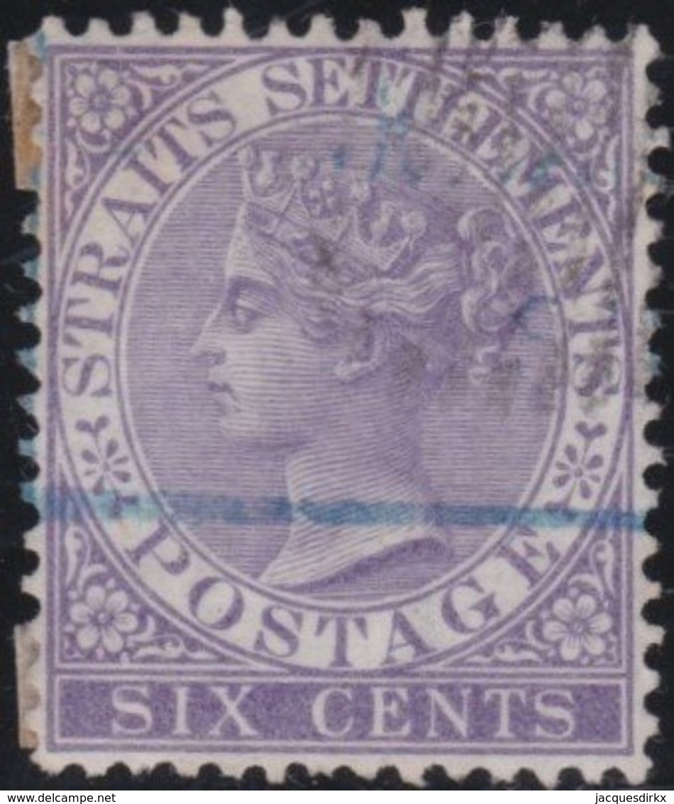 Straits Settlements   .   SG     .    13      .      O         .     Cancelled      .   /    .  Gebruikt - Straits Settlements