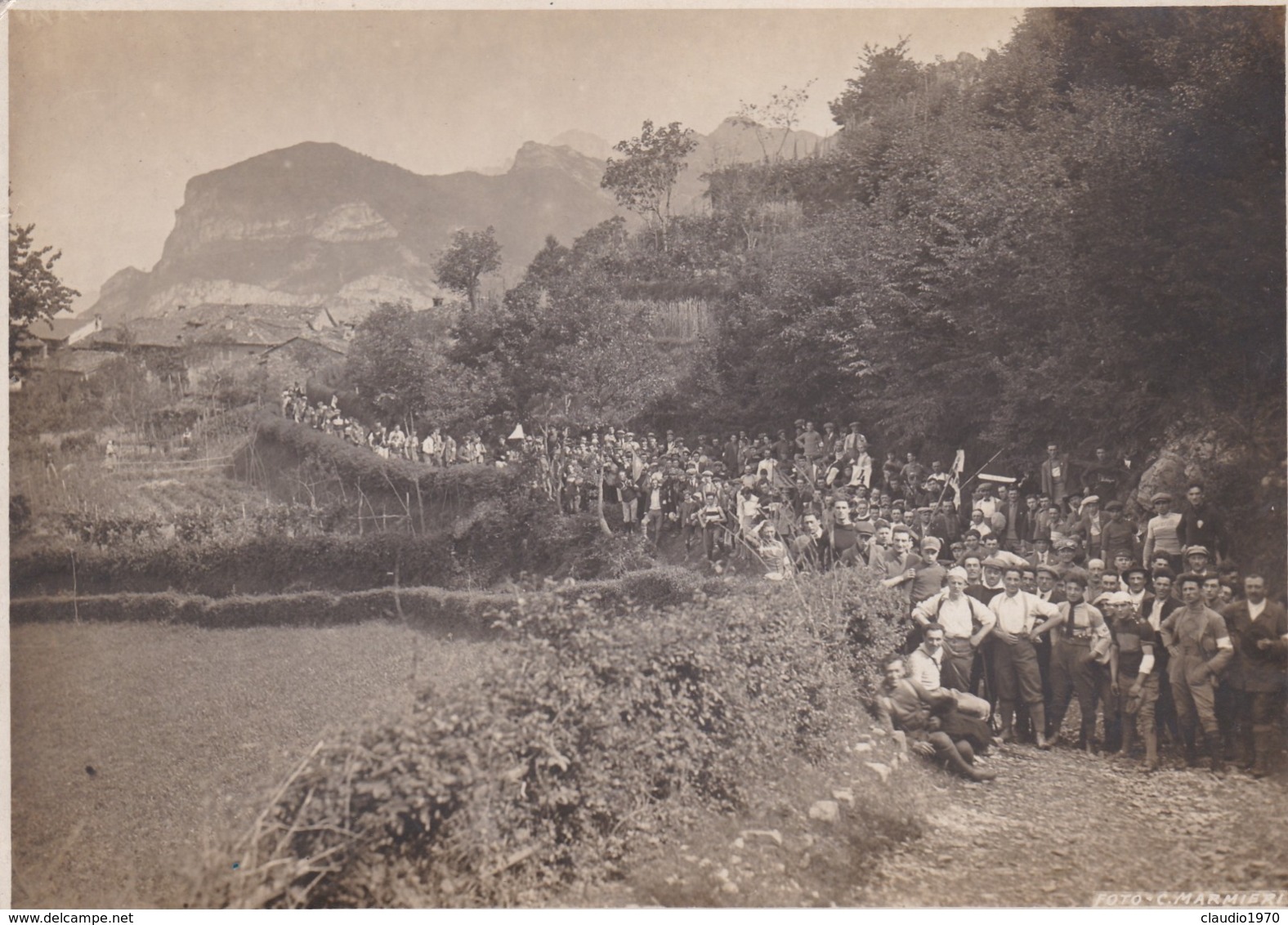 FOTOGRAFIA  D' EPOCA - LECCO - COLLE DI SOGNO , VALCAVA - ANNO. 1923 - FOTOGRAFO C. MARMIERI - MILANO - Lecco