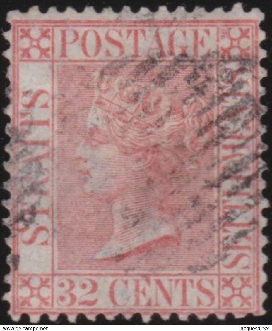 Straits Settlements   .   SG     .    18 (2 Scans)      .      O         .     Cancelled      .   /    .  Gebruikt - Straits Settlements