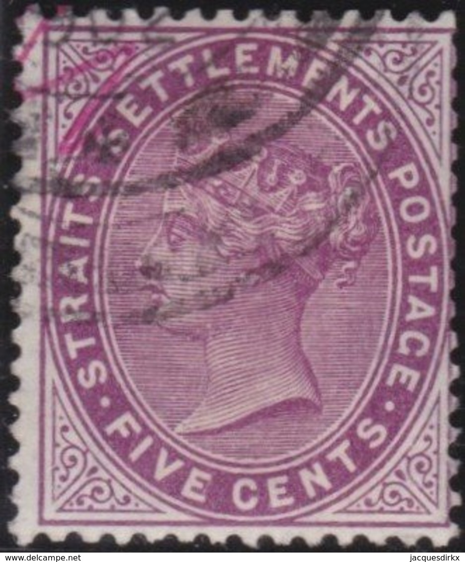 Straits Settlements   .   SG     .    48  (2 Scans)         .      O         .     Cancelled      .   /    .  Gebruikt - Straits Settlements