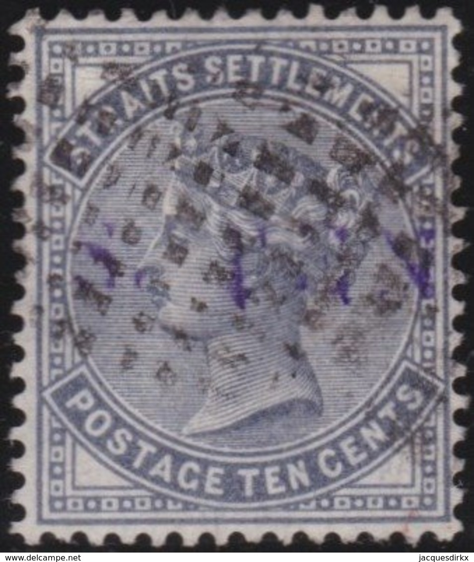 Straits Settlements   .   SG     .    49  (2 Scans)         .      O         .     Cancelled      .   /    .  Gebruikt - Straits Settlements