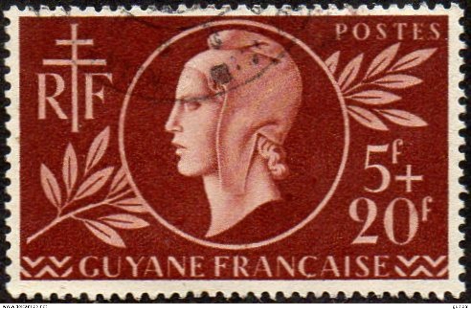 Détail De La Série Entraide Française Obl. Guyane N° 179 - Marianne De Dulac - 1944 Entraide Française