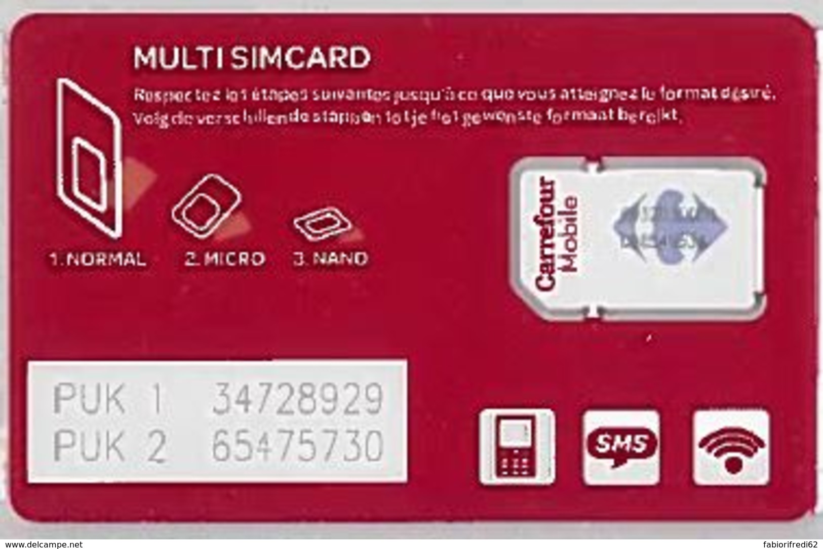 SIM CARD NON ACTIVEBELGIO (E47.19.2 - Carte GSM, Ricarica & Prepagata