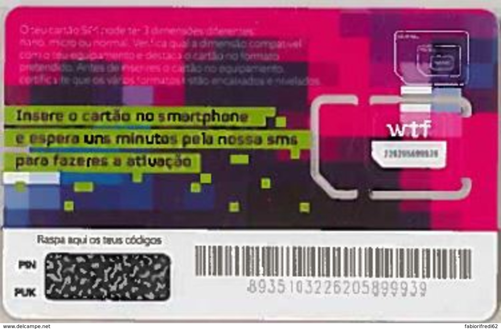 SIM CARD NON ACTIVEPORTOGALLO (E47.17.5 - Portogallo