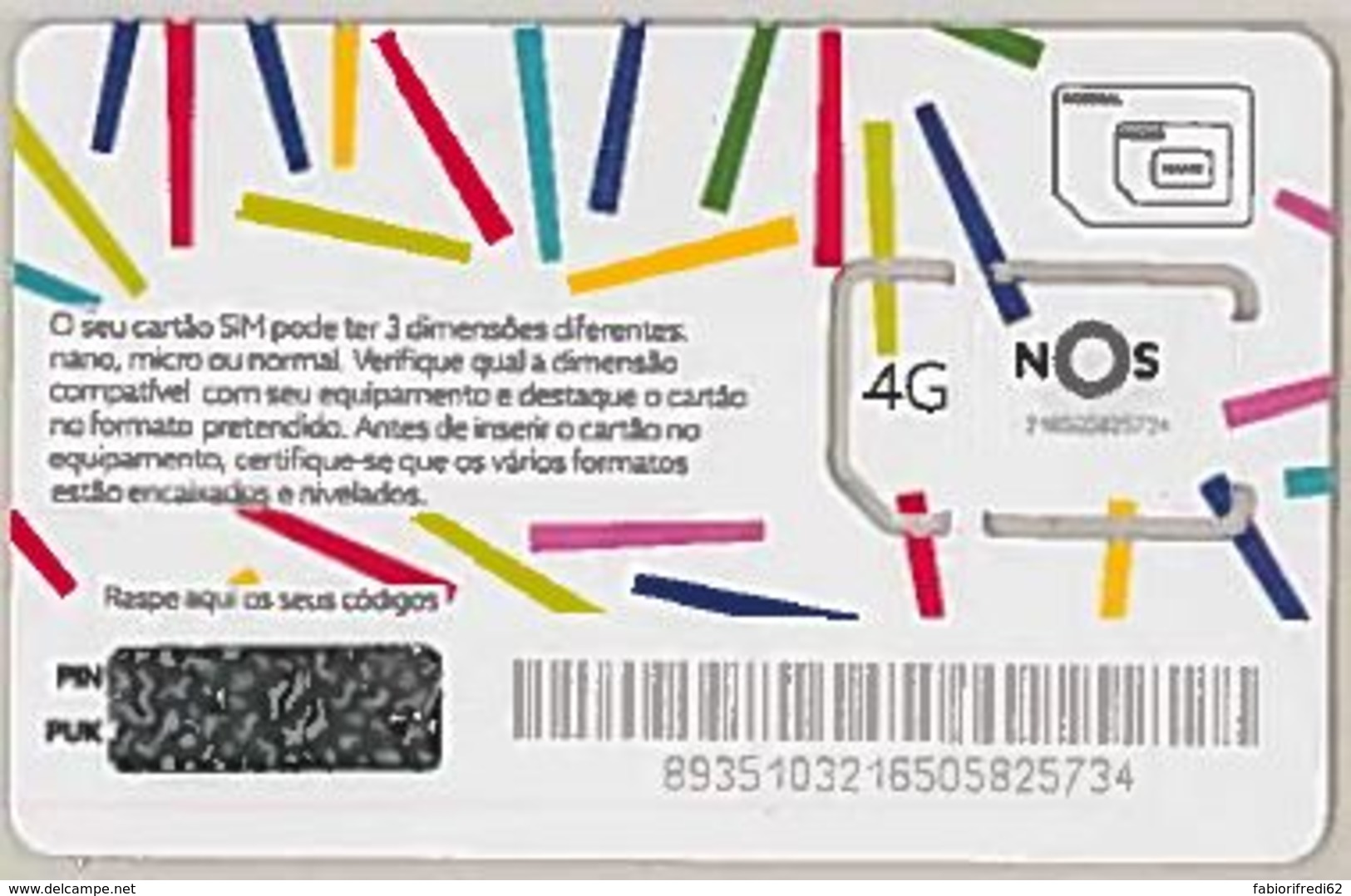SIM CARD NON ACTIVEPORTOGALLO (E47.17.7 - Portogallo