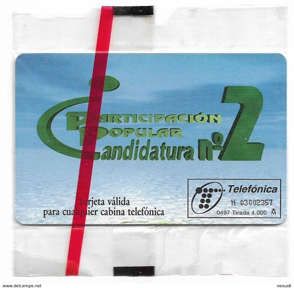 Spain - Telefónica - Participacion Popular - P-258 - 04.1997, 4.000ex, NSB - Emissions Privées