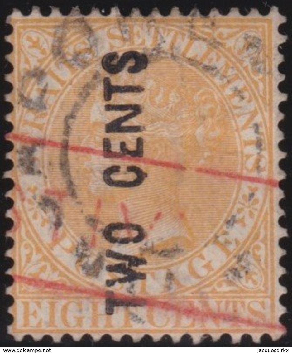 Straits Settlements   .   SG     .   56  (2 Scans)         .      O         .     Cancelled      .   /    .  Gebruikt - Straits Settlements