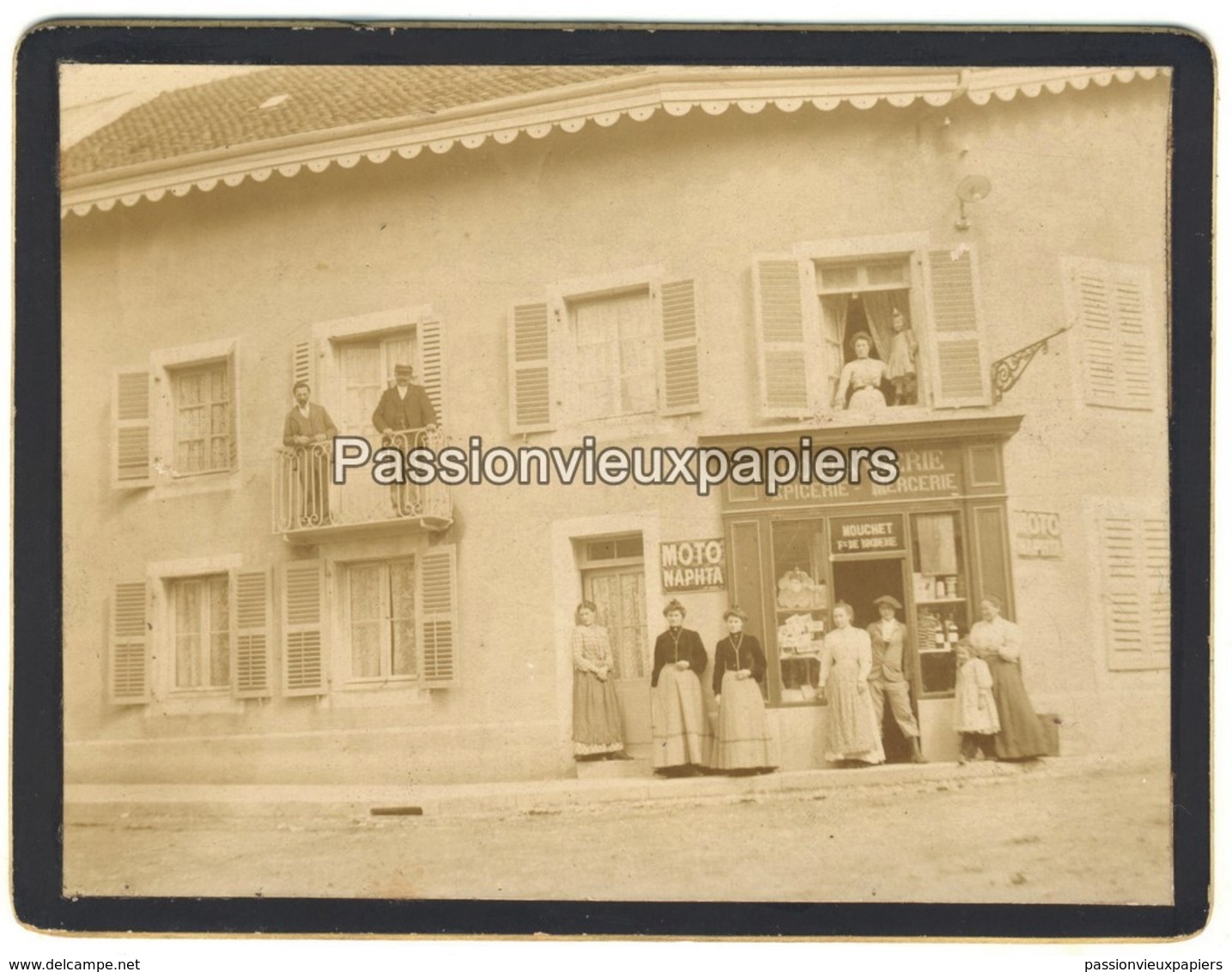 PHOTO  MONTBOZON  BOULANGERIE EPICERIE MERCERIE MOUCHET   PLACE Et GRANDE RUE - Autres & Non Classés