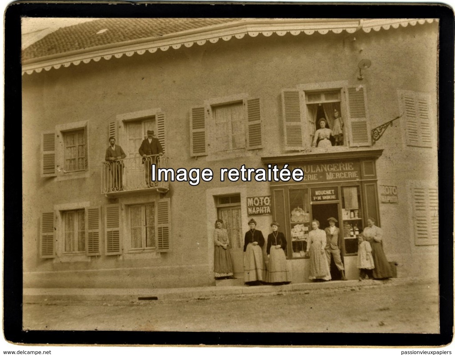 PHOTO  MONTBOZON  BOULANGERIE EPICERIE MERCERIE MOUCHET   PLACE Et GRANDE RUE - Autres & Non Classés