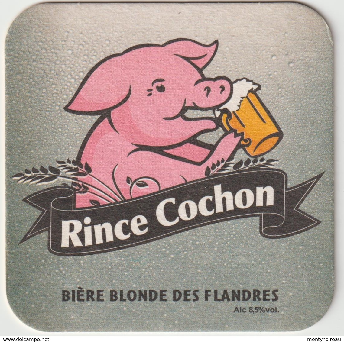 Sous-bocks - Bock :  Rince   Cochon , Bière  Blonde  Des   Flandres - Sous-bocks