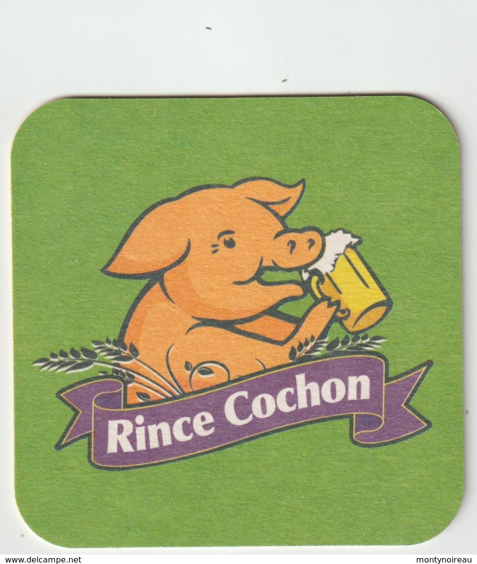 Sous-bocks - Bock :  Rince   Cochon , Bière  Blonde  Des   Flandres - Sous-bocks