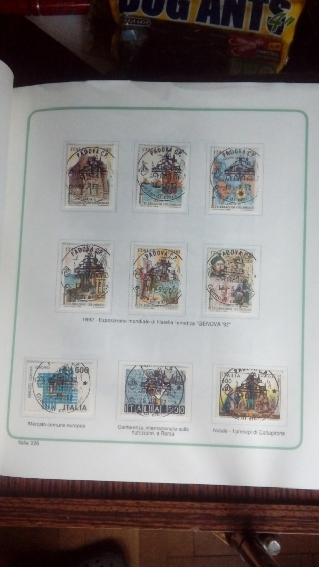 francobolli italia 1990  1998 nuovi con annullo filatelico