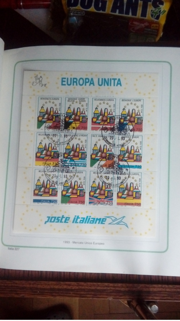 francobolli italia 1990  1998 nuovi con annullo filatelico