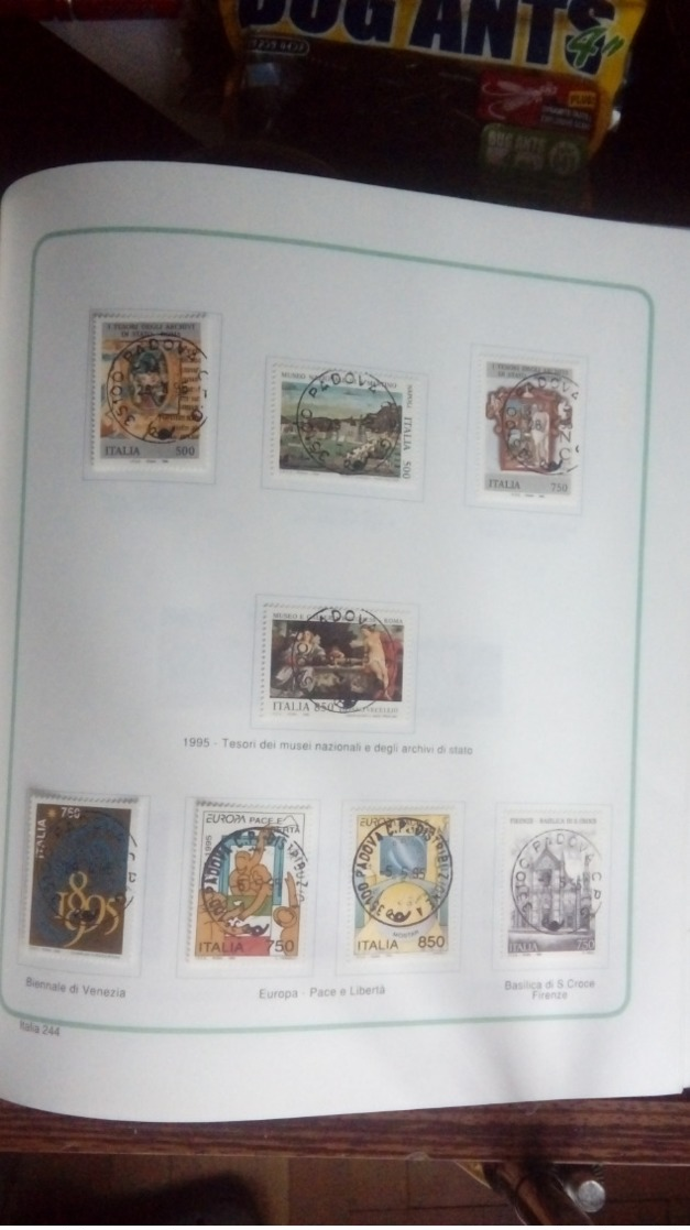 francobolli italia 1990  1998 nuovi con annullo filatelico