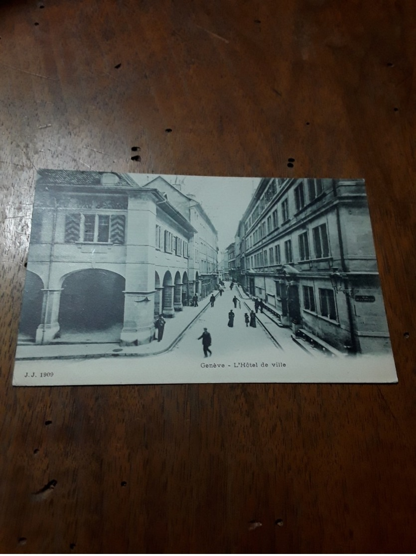 Cartolina Postale 1900, Genève, Hôtel De Ville - Genève