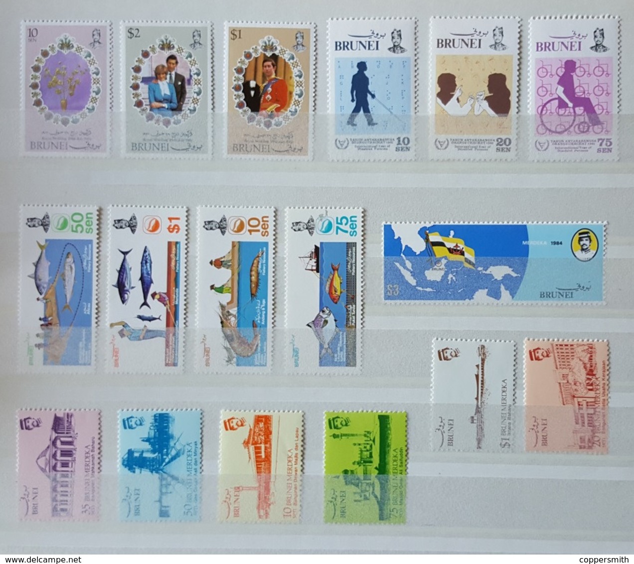 (018,26,56,57) Brunei  Kleines Los / Small / Petit Lot / Collection / Ex 1981-1984 ** / Mnh  Michel 252//294 - Brunei (1984-...)