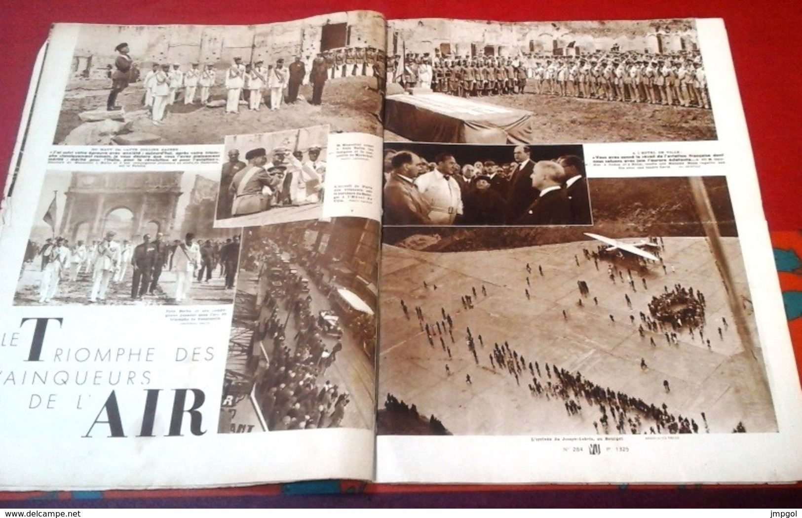 VU N°284 Août 1933 Grèves De Strasbourg,Sport En Allemagne Nazie,Vierge D'Eskioga,Mussolini,Nouveau Glozel Gargilesse - 1900 - 1949