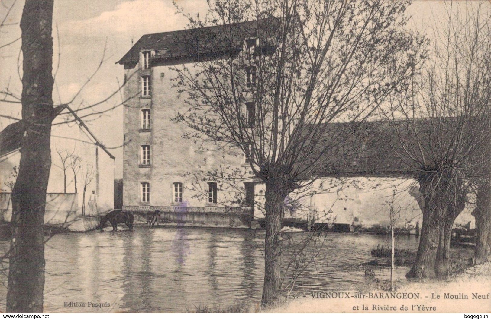 18 5 VIGNOUX SUR BARANGEON Le Moulin Neuf Et La Rivière De L'Yèvre - Autres & Non Classés