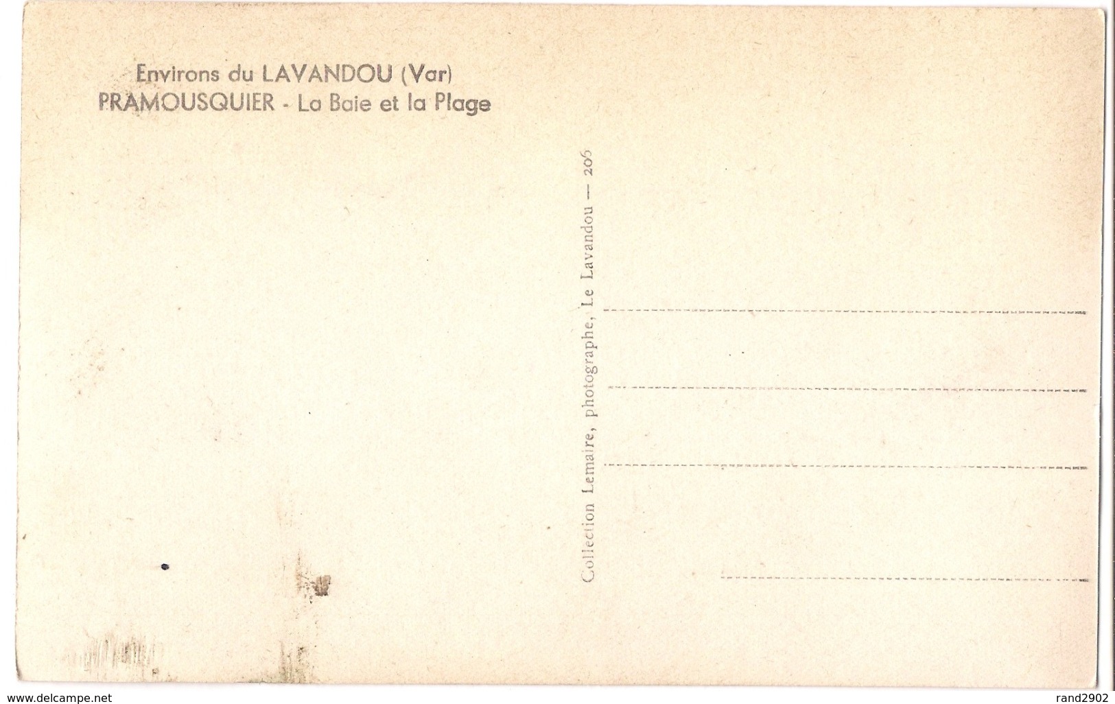 Environs Du Lavandou - Pramousquier - La Baie Et La Plage /P04/ - Le Lavandou