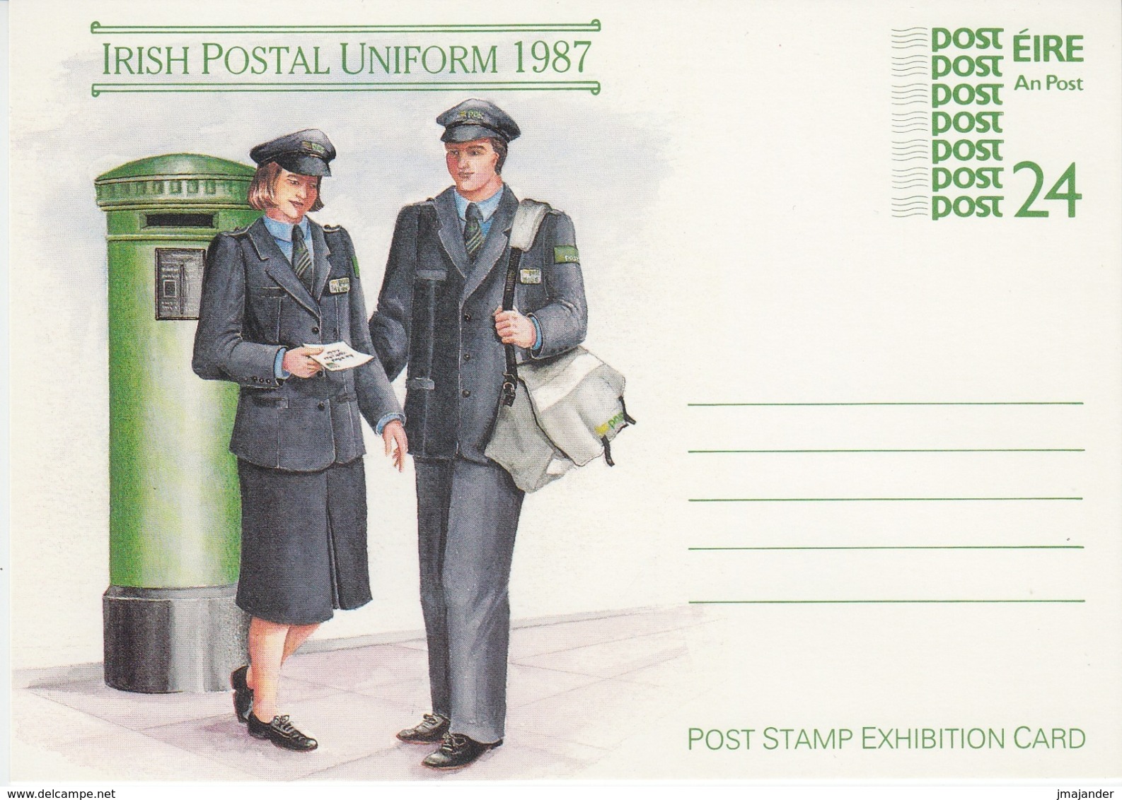 Ireland 1987 - Irish Postal Uniform 1987 - Postal Stationery Card MNH ** - Interi Postali