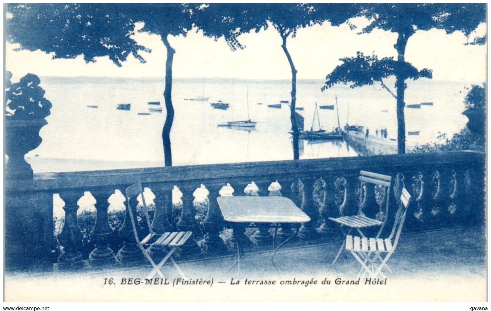 29 BEG-MEIL - La Terrasse Ombragée Du Grand Hôtel - Beg Meil