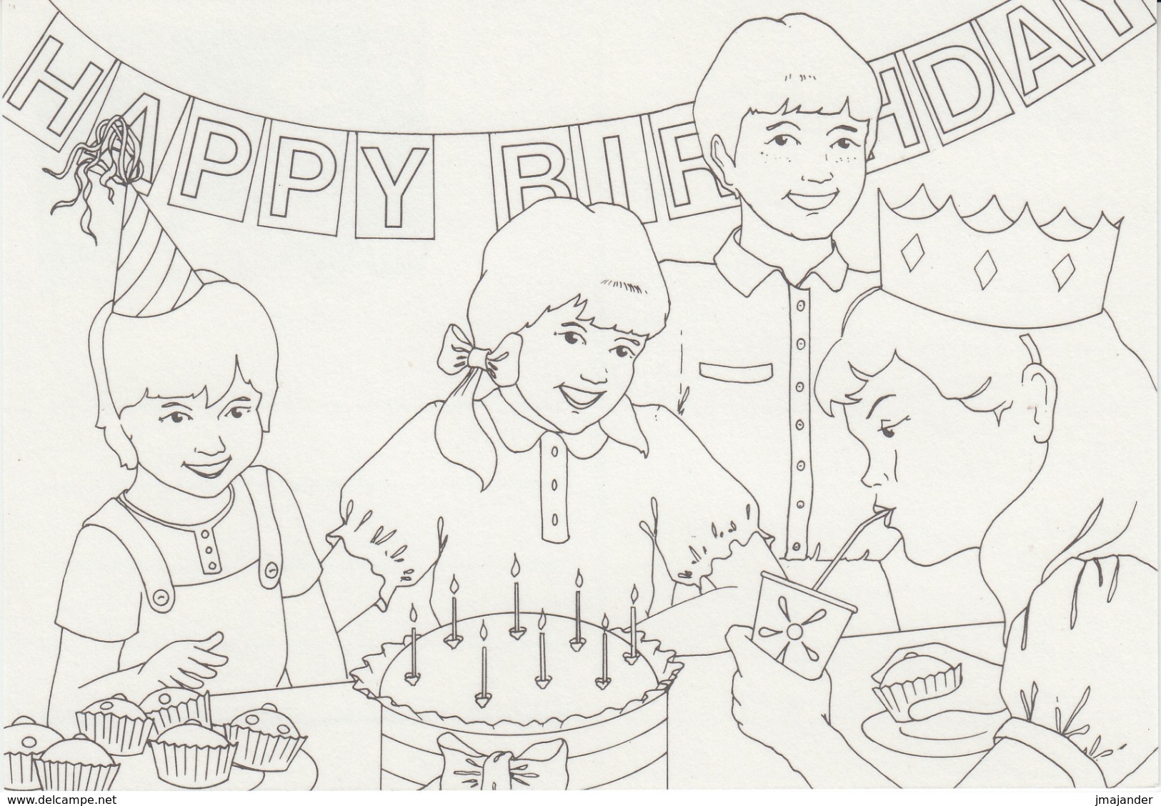 Ireland - Kiddy Colour Card: Happy Birthday, Cake - Postal Stationery Card MNH ** - Ganzsachen