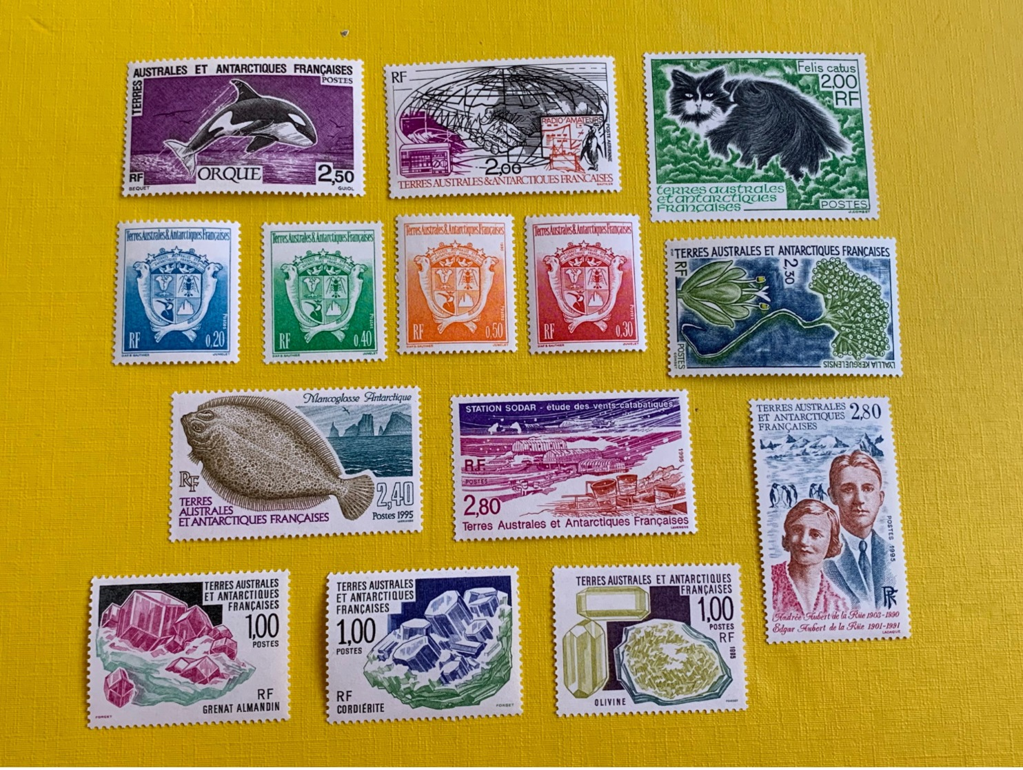 Timbres TAAF Neufs ** 1980/95 Lot 3 - Neufs