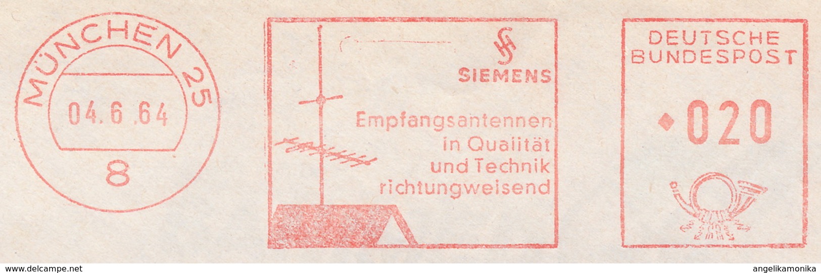 Freistempel 8392 Siemens Antenne - Maschinenstempel (EMA)