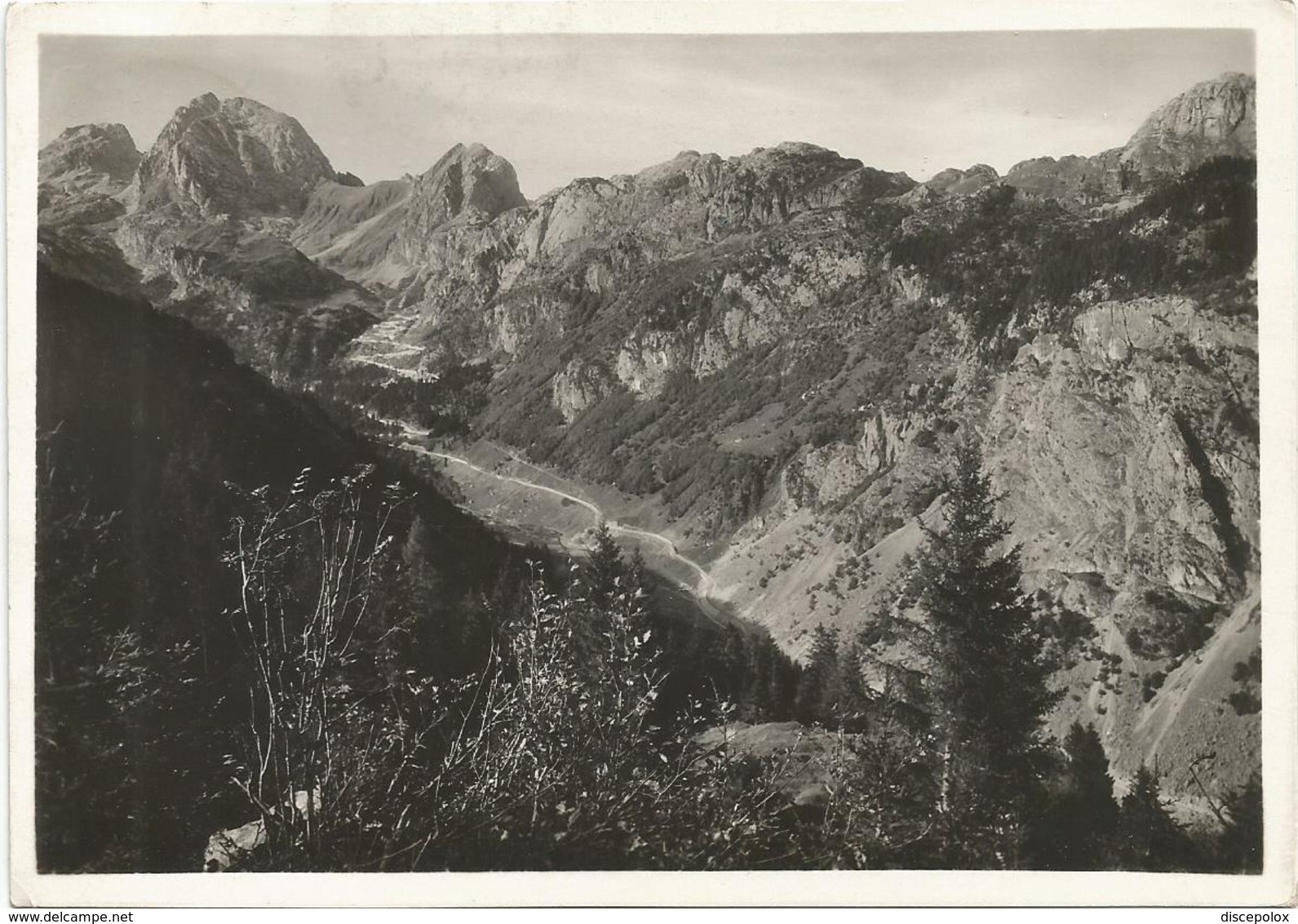 W4710 Massiccio Di Pal Piccolo (Udine) - La Strada Nazionale - Panorama / Viaggiata 1935 - Altri & Non Classificati