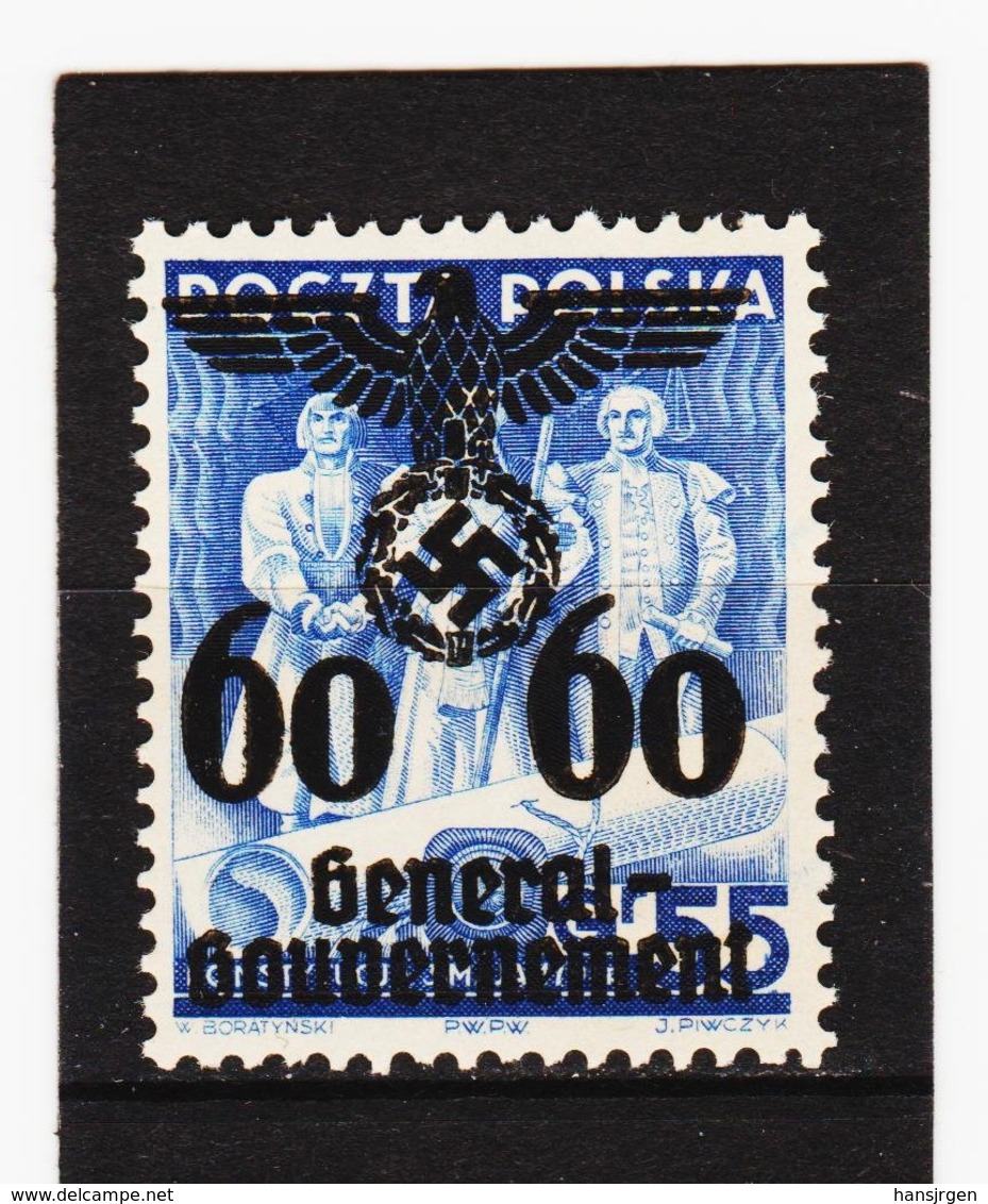 RAD354 GENERALGOUVERNEMENT 1940 MICHL 25 Postfrisch Siehe ABBILDUNG - Besetzungen 1938-45