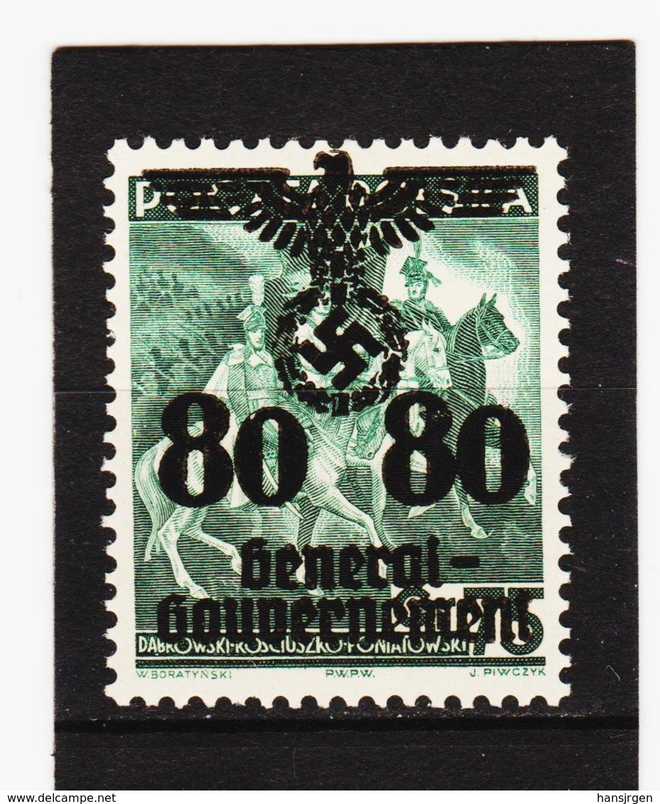 RAD355 GENERALGOUVERNEMENT 1940 MICHL 26 Postfrisch Siehe ABBILDUNG - Besetzungen 1938-45