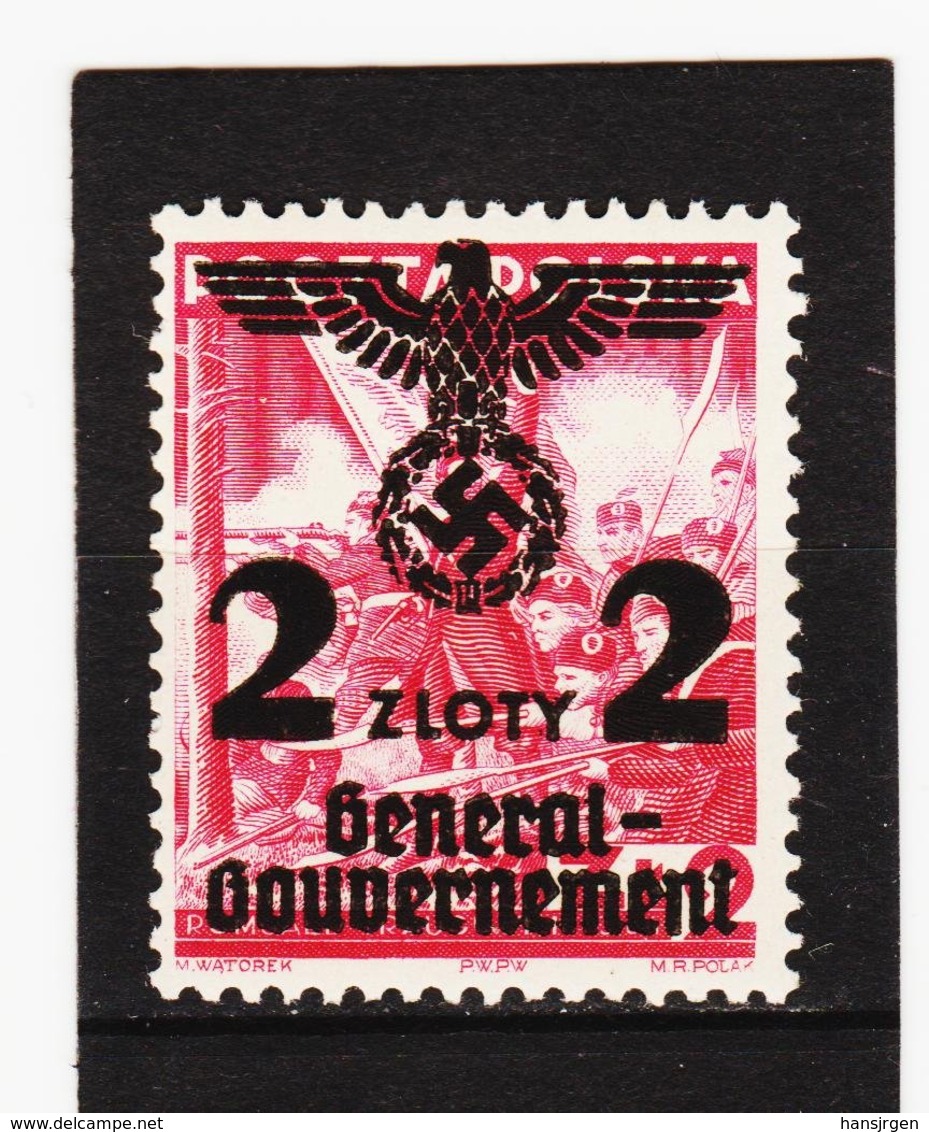 RAD357 GENERALGOUVERNEMENT 1940 MICHL 28 Postfrisch Siehe ABBILDUNG - Besetzungen 1938-45