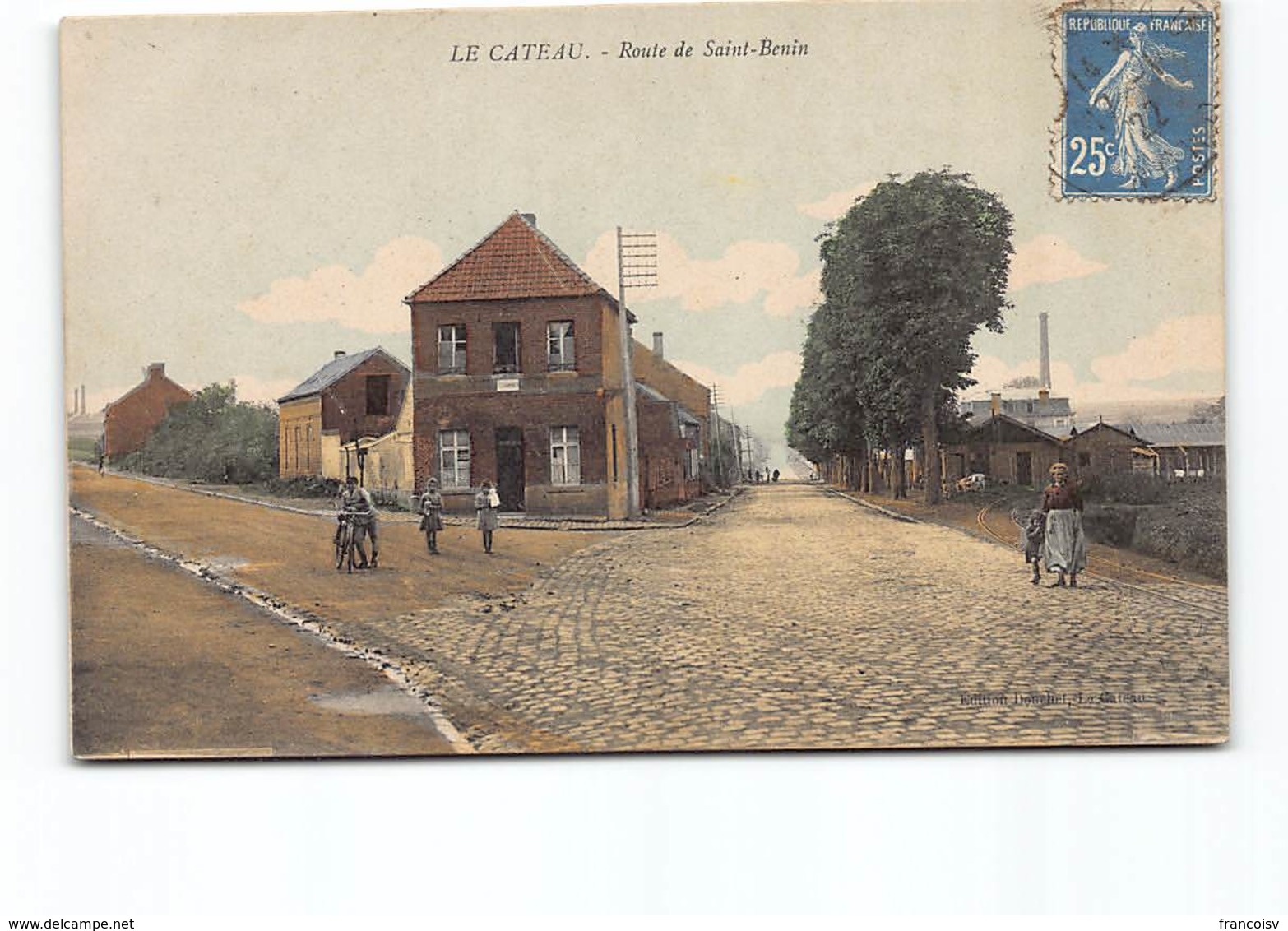 Le Cateau Route De Saint Benin  Ecrite 1922 - Altri & Non Classificati