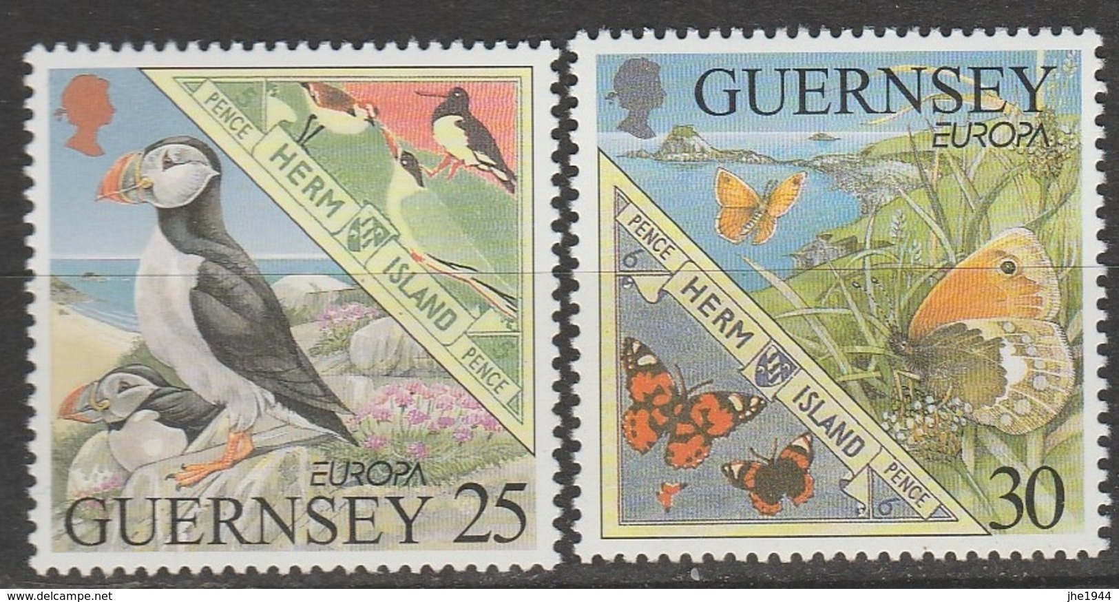Guernesey Europa 1999 N° 820/ 821 ** Reserves Et Parcs - 1999