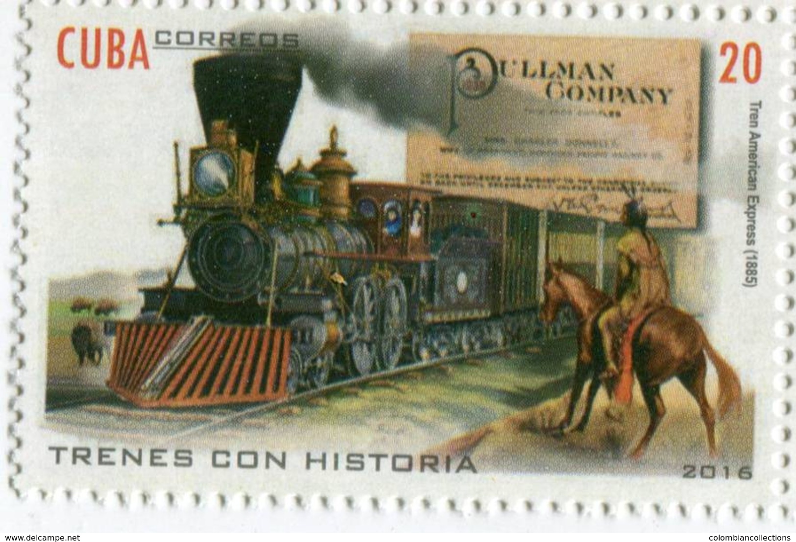Lote CU2016-26, Cuba, 2016, Sello, Stamp, Trenes Con Historia, 6 V, Trains With History, Horse, Train - Otros & Sin Clasificación