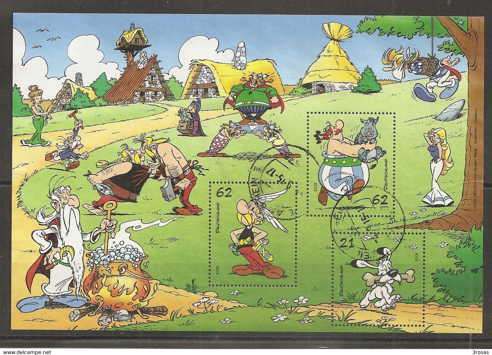 Allemagne Germany 2016 Asterix & Obelix Feuille Block Obl - Andere & Zonder Classificatie