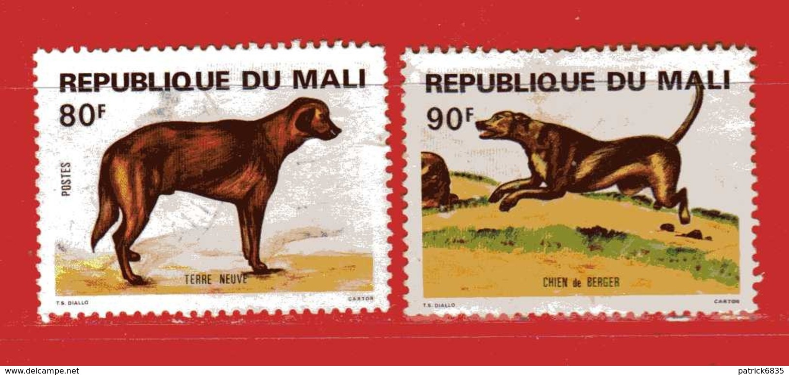 (Us3) MALI °  -1979 - CHIENS - Yvert  357-358. Oblitérer. - Mali (1959-...)