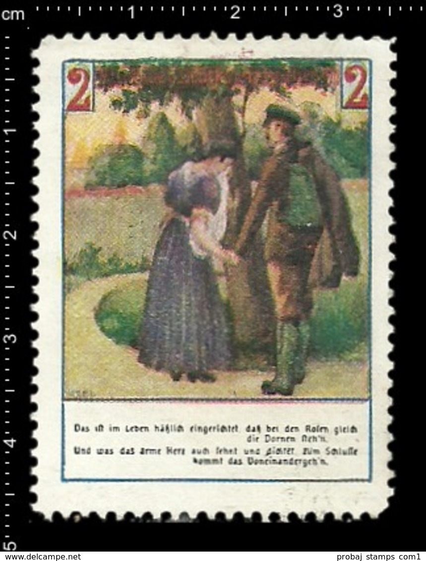 Old Poster Stamp Cinderella Reklamemarke Erinnofili Vignette Men And Women Männer Und Frauen. - Vignetten (Erinnophilie)