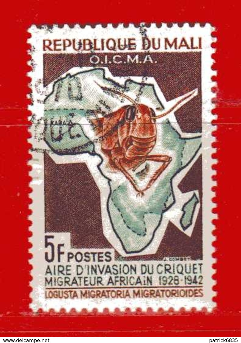 (Us3) MALI °  -1964 - INVASION Du CRIQUET  - Yvert  60. Oblitérer. - Mali (1959-...)