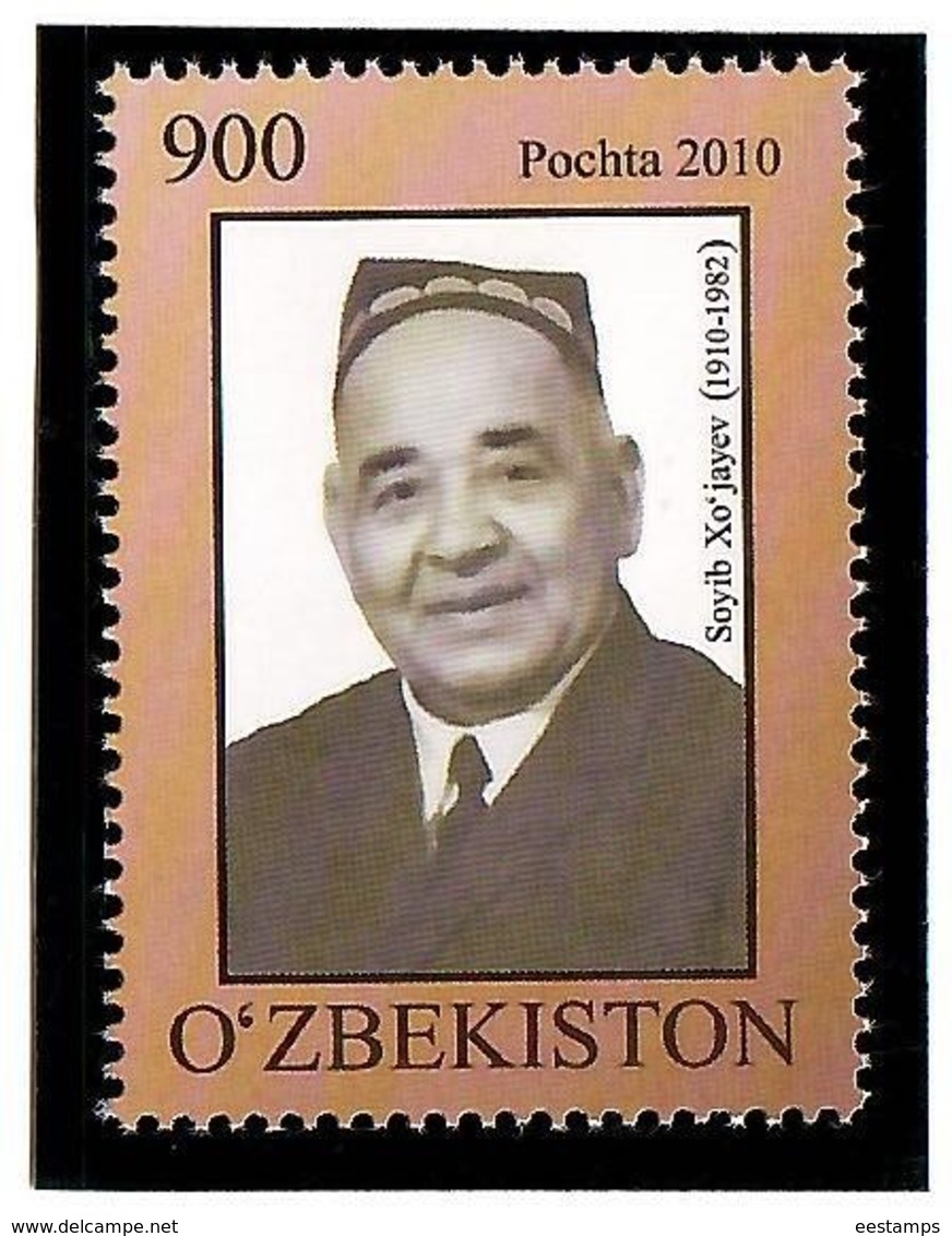 Uzbekistan 2010. Actor Saib Khodzhaev. 1v: 900  Michel # 920 - Uzbekistán