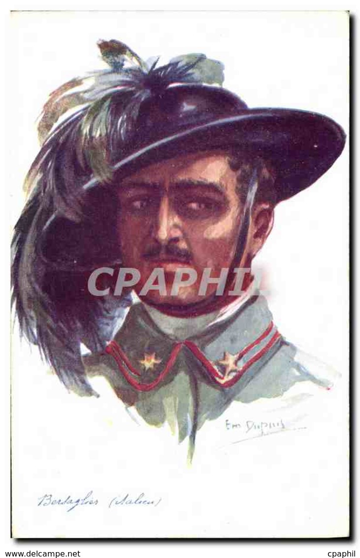 CPA Fantaisie Illustrateur Dupuis Militaria Bersaglier Italien - Dupuis, Emile